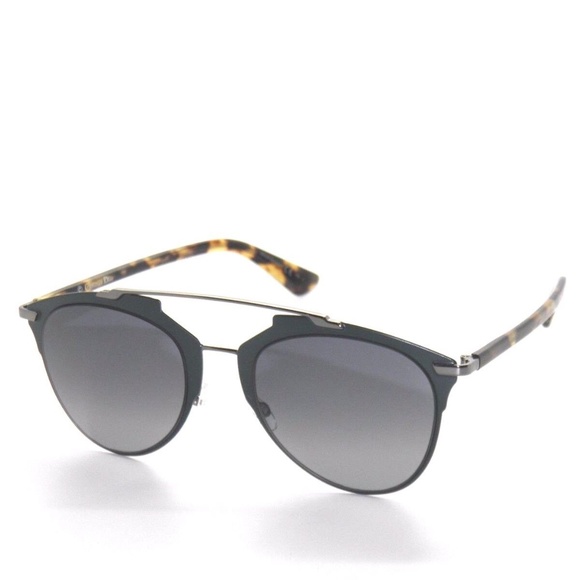 Dior Reflected Matte Green Light Havana Gradient PVZHD Sunglasses - Picture 1 of 3